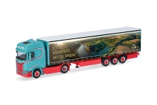 Herpa 321280 - H0 - Scania Gardinen-Sattelzug CS 20 Spedition Heuser